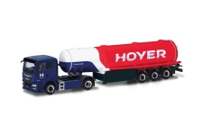 Herpa 318136 - H0 - MAN TGS TN Benzintank-Sattelzug Hoyer